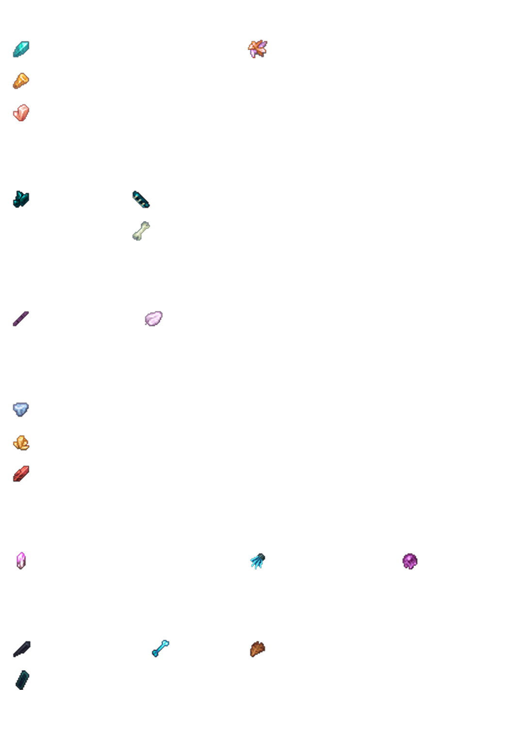 Custom Arrows Material Table from Mods