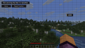 Reposition the timer anywhere on screen