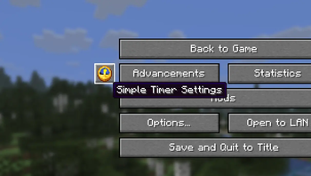 Settings Button in Pause Menu