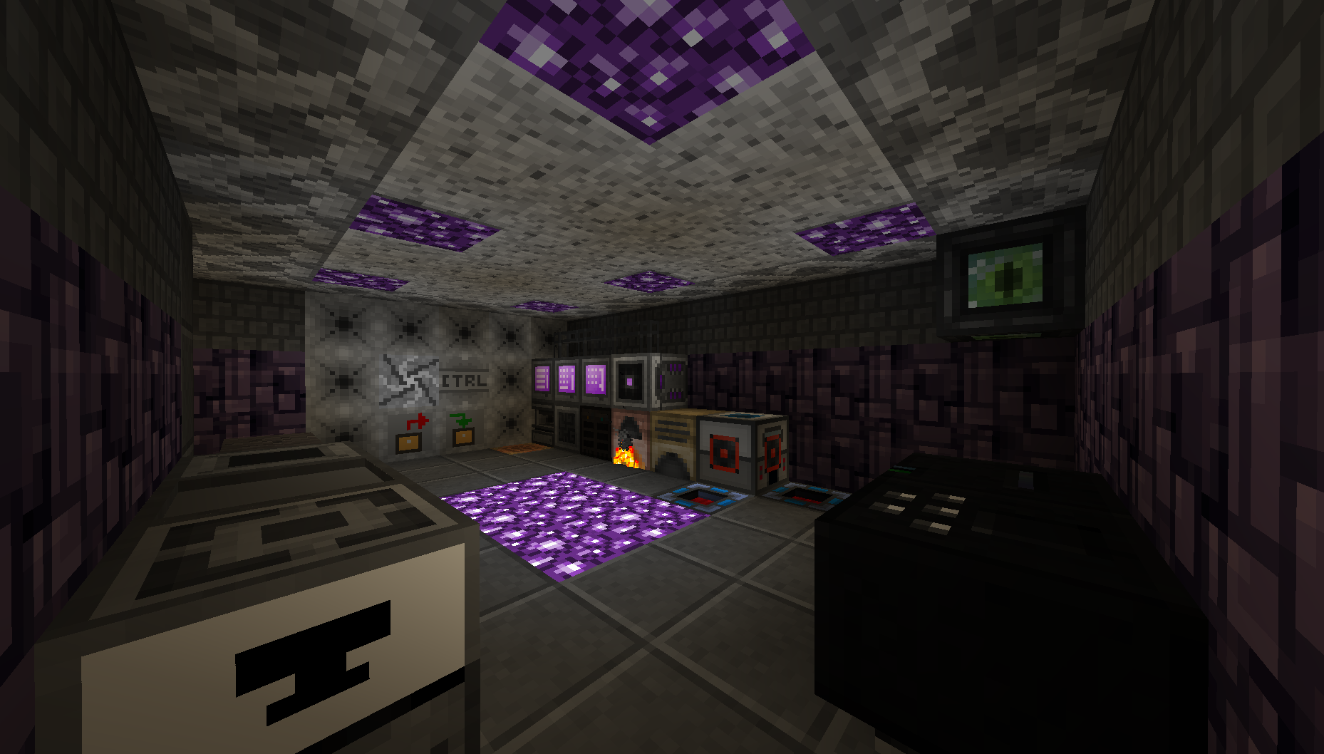 Purple Glowstone in Tech/AE Room! (From TwstedTV)