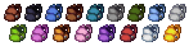 All backpacks in the mod