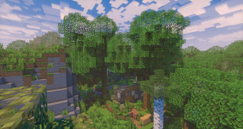 Overgrown ruins