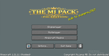 main menu