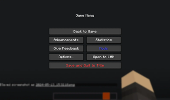 Game Menu