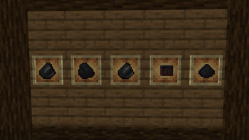 Crushed Coal crafting in the Smithing Table