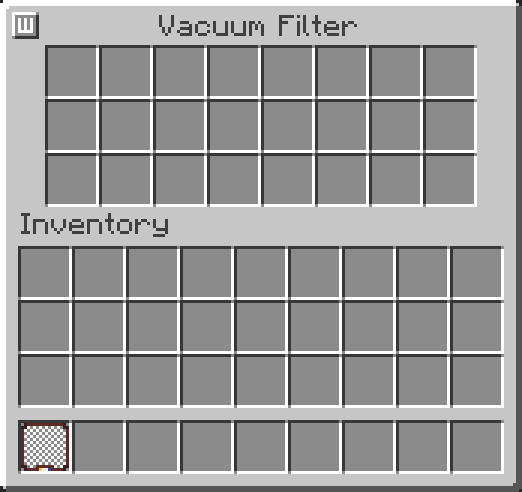 Vacuum filter GUI