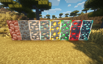 The Ores with just New Glowing Ores