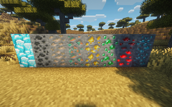 The Ores with just Blue Netherite