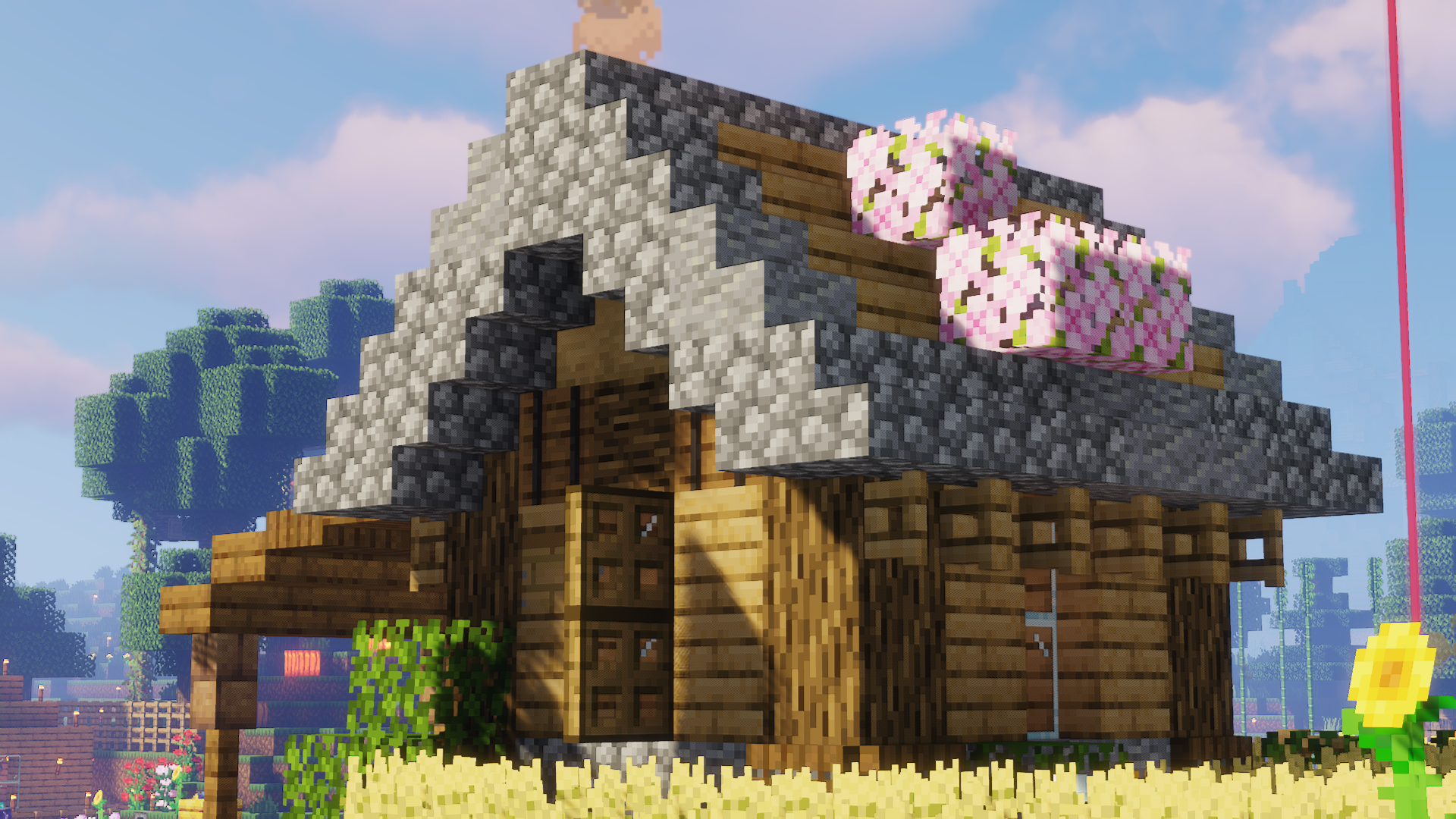 A little house showing off the new wood