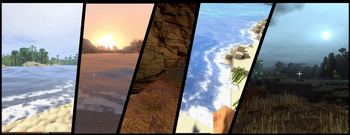 Crashing Beach Waves, Distant Horizons, Physics Mod, PBR, Rich Range of Styles, and Fast FPS