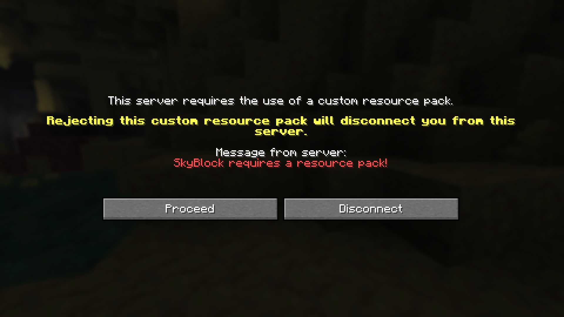 Custom Resource Pack Prompt