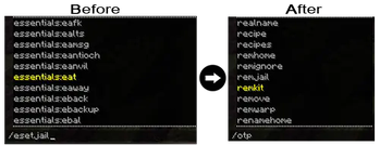 Block all collon-commands