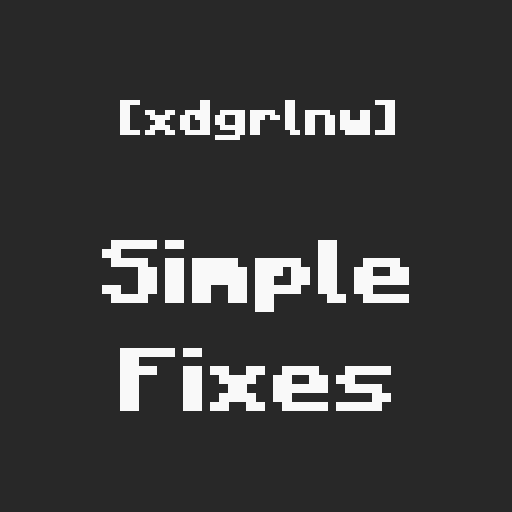 [xdgrlnw] Simple Fixes