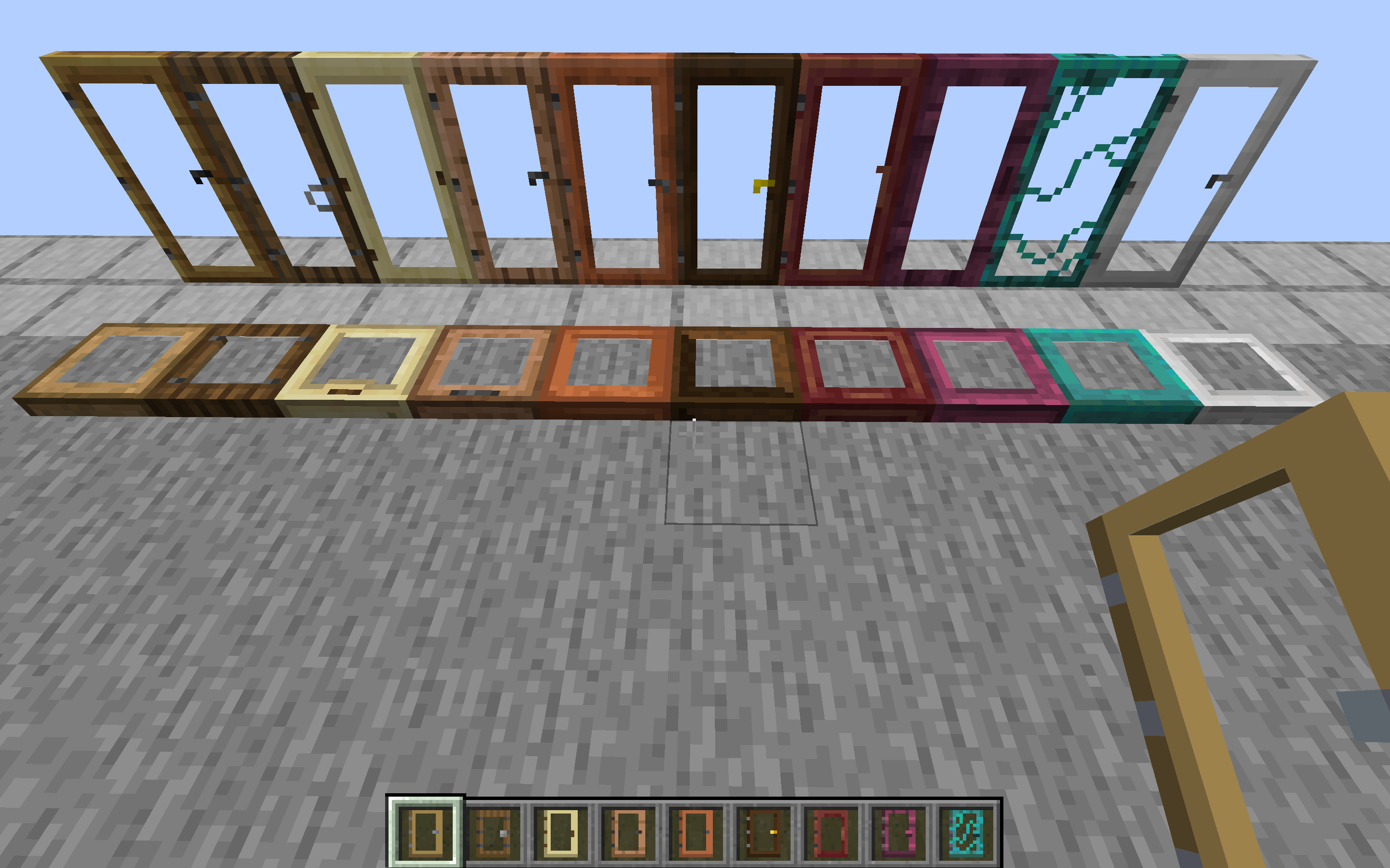 See through doors minecraft resource pack