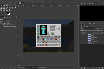 Screenshot in GIMP