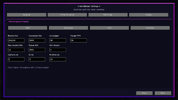 Performance Presets