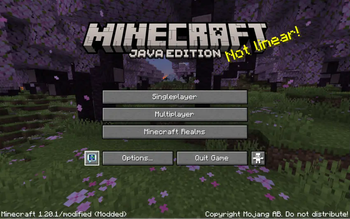 Main menu