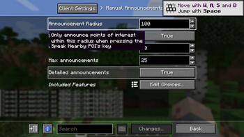 Manual Announcements Settings