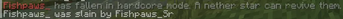 Player death message