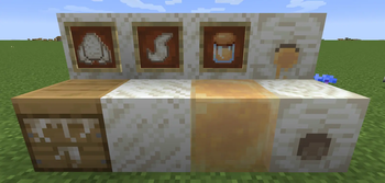 All blocks and items that have been altered!
