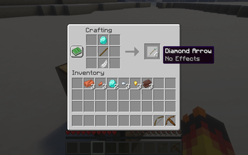 Diamond arrow crafting (with Faithful 32x)