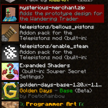 Intended resource pack order