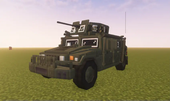 Humvee with M2