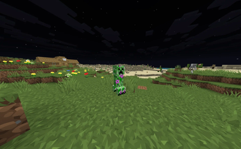 New creeper texture in-game