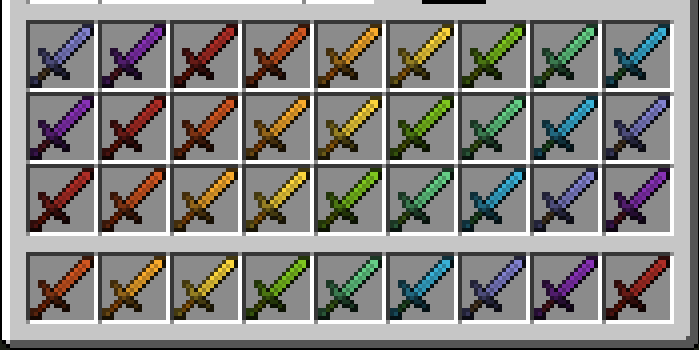 Rainbow swords