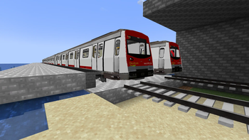 Trains in Depot