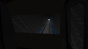 In the train front 
