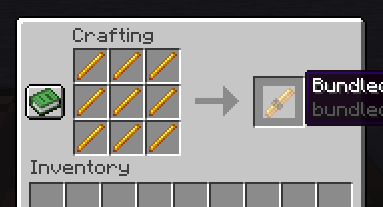 Crafting Bundled Blaze Rods