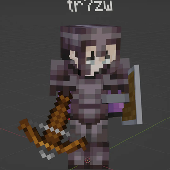 Example player with items and 3d layers in Blender