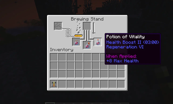 Potion of Vitality Recipe Result
