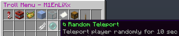 Teleport player randomly for 10 sec