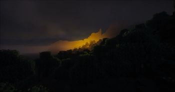 sunrise at forest