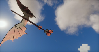dragon flying in the sky