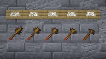 wooden spears