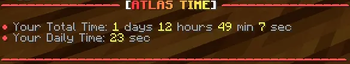 Displaying Playtime Message