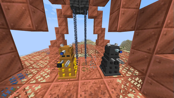 Daleks on top of their drill