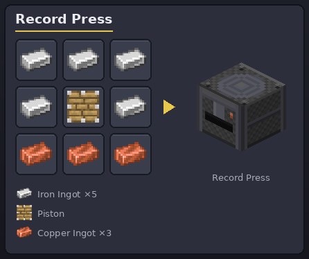 Record Press recipe