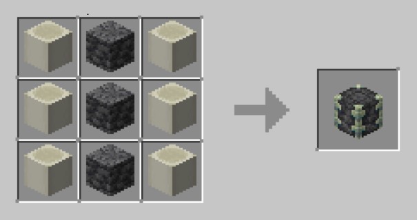 Craftable Reinforced Deepslate Recipe
