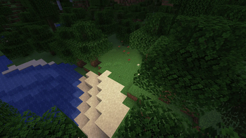 Torch on ground with dynamic light