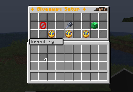 giveaway menu 
