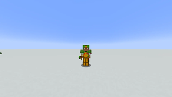 Mercadonium armor, sword and pickaxe