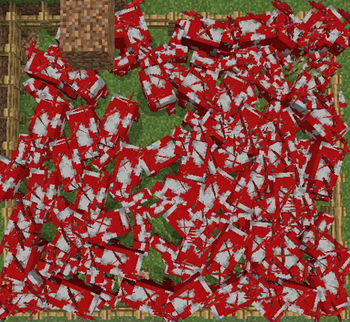 Spot the brown one without the texture pack
