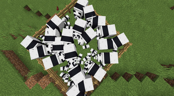 Try to spot the weak baby without the texture pack