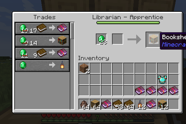 Bulk trading with a librarian
