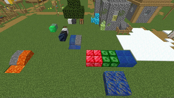 Various blocks under display