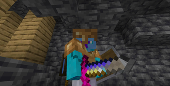 Diamond Sword and Bronze Armour